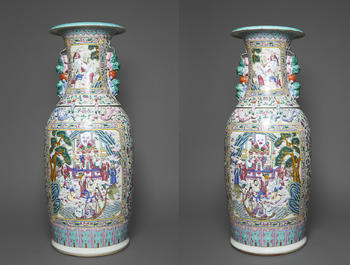 IMPORTANTE PAIRE DE VASES