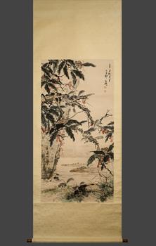 王雪濤花鳥立軸