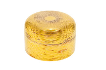 Hermès, bo?te ronde en vermeil au décor guilloché de ruches, bo?te, h. 6,5 cm et diam. 10 cm