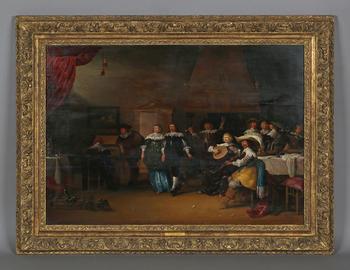 Circle of Francois Verwilt - ‘A Musical Party’: elegant figures in