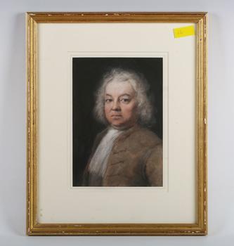 English School (18th century) - Portrait of a gentleman, pastel, 26c