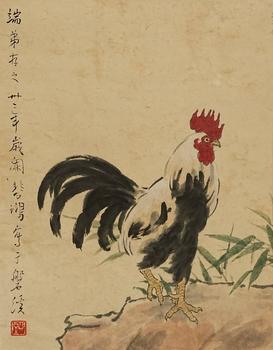 徐悲鴻 大吉圖 紙本框裝