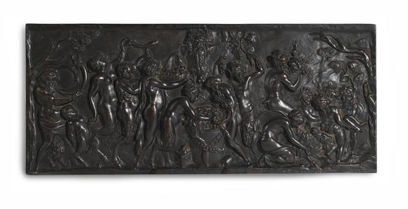 Dreweatts|精美家具、雕塑、地毯、陶瓷和藝術(shù)品-Watts 1874AFTER CLAUDE CLODION, A BRONZE RELIEF PLAQUE OF DANCING SATYRS, LATE 19TH CENTURY