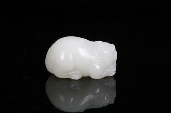 清 玉貔貅掛件