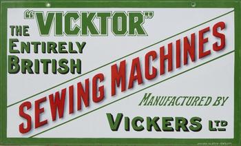 Vickers LTD?

Double sided advertising sign, early 20th ce