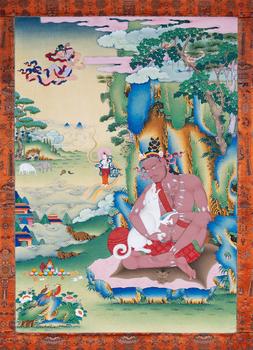 當(dāng)代 大成就者古古里巴唐卡