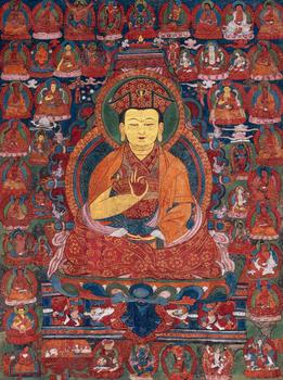 16～17世紀(jì) 竹巴噶舉師唐卡