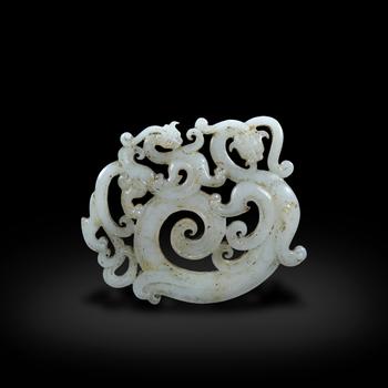 戰(zhàn)國(guó)鏤雕雙龍玉佩