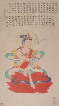 張大千  觀音