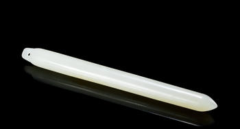 清 白玉錐形器