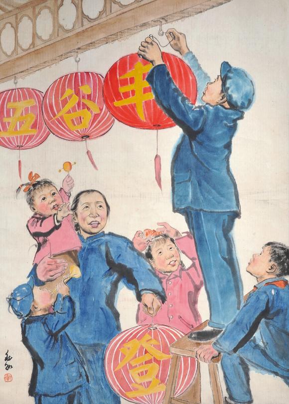  中佳信拍賣|2026年春季文物藝術(shù)品專場拍賣會蔣兆和 五谷豐登人物