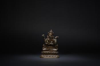 清乾隆 銅燒古紅度母雙身