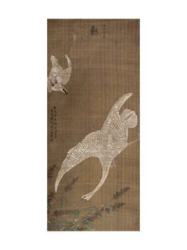 宋徽宗 鷹雁圖