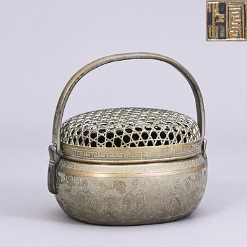 民國(guó) 白銅暖手爐