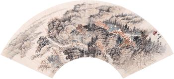 蕭    遜    山水 扇面