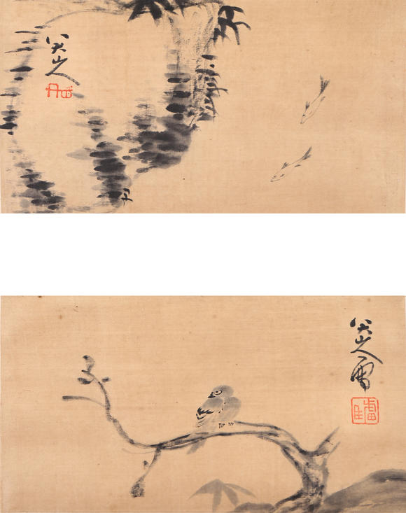 萬領(lǐng)國際|日本萬領(lǐng)國際2026年夏季精品拍賣會八大山人  花鳥雙挖