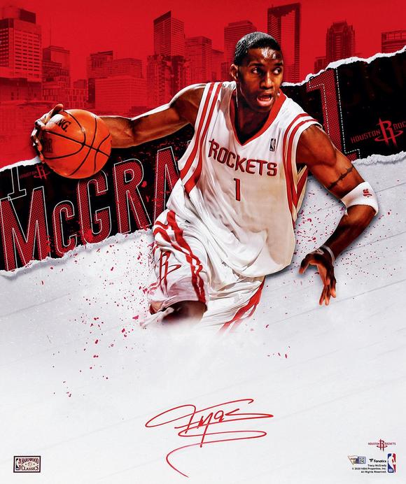 中贸圣佳nba球星特雷西·麦克格雷迪亲笔签名照片