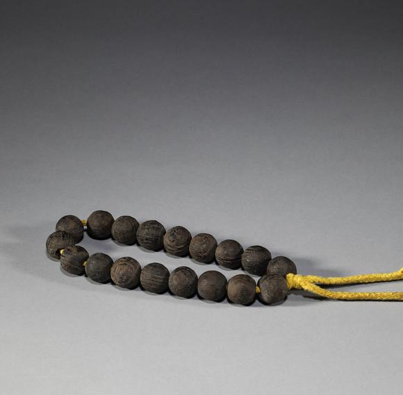 清代沉香木手持