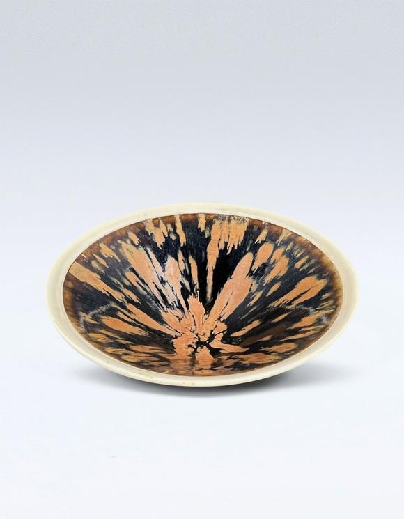 明或以上磁州窑黑釉褐斑白腹轮盏9601279