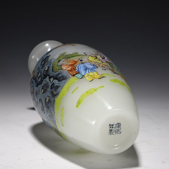 kantrui auction料胎画珐琅小瓶