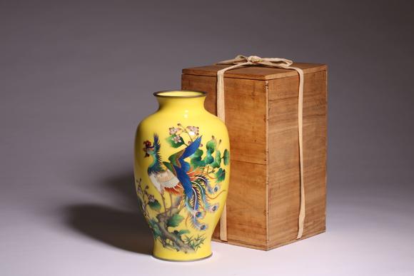 七宝凤凰图花瓶 七宝凤凰图花瓶估价 七宝凤凰图花瓶高清大图 易拍全球东京新日本東京新日本拍賣第41回现场暨第23回網絡同步拍賣 拍品介绍