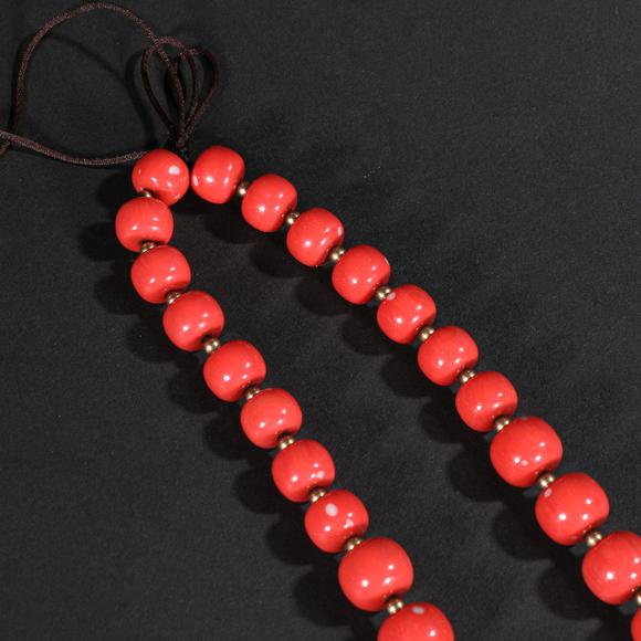 清时期珊瑚珠串