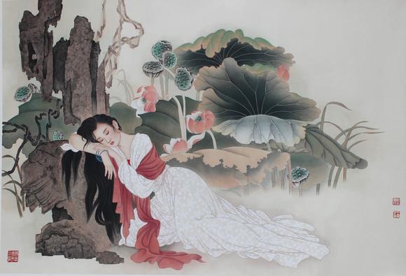 赵国经王美芳美人图