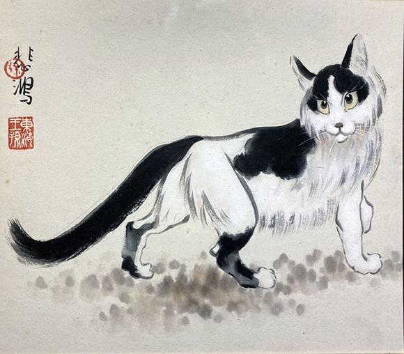 东洋国际徐悲鸿 猫