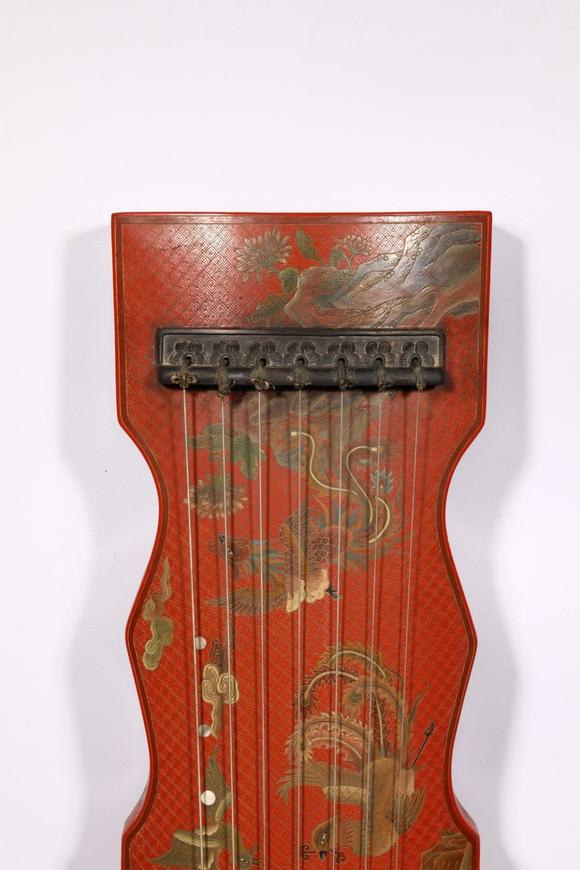 旧藏彩凤鸣岐古琴