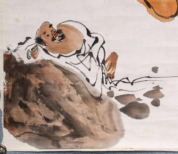 王涛当代醉僧图