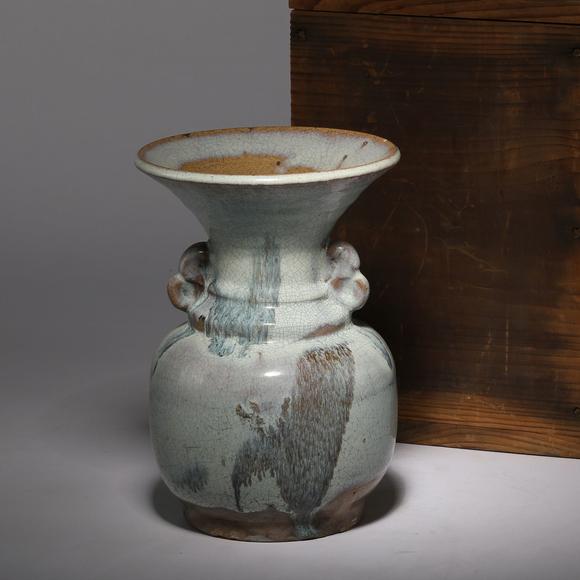 钧窑月白花瓶 钧窑月白花瓶估价 钧窑月白花瓶高清大图 易拍全球东京麒麟拍卖東京麒麟第四回网络拍卖拍品介绍