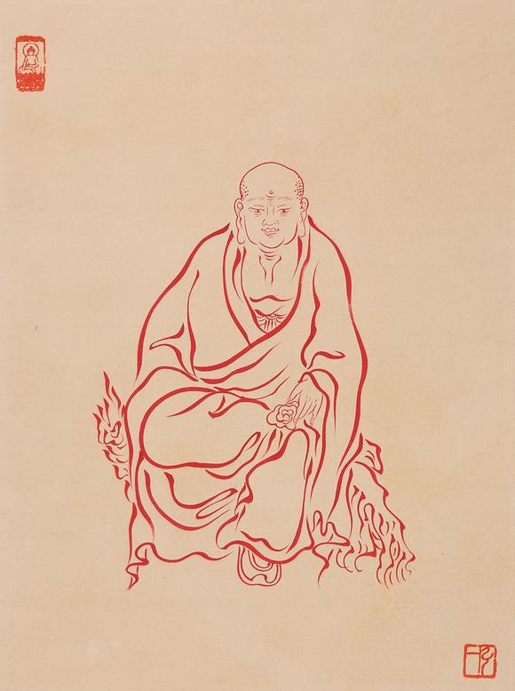 山口美术株式会社弘一 十八罗汉像