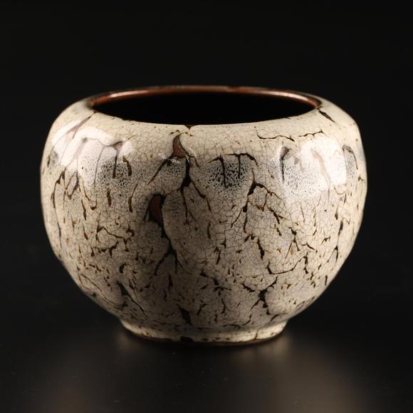 日本四国拍卖天目釉壺