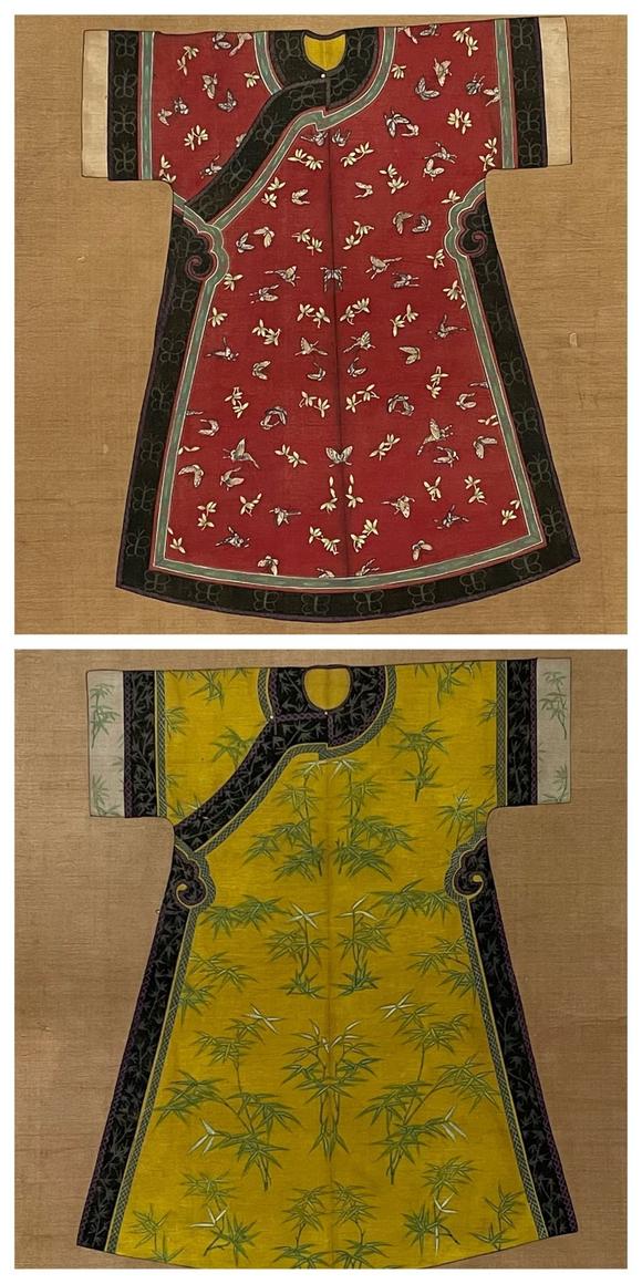 郎世宁锦衣华服手卷