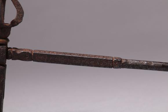 明铁嵌铜五股金刚锤