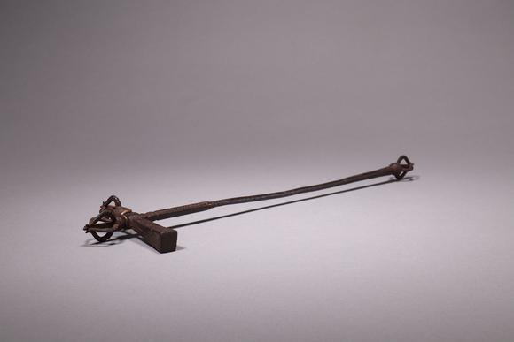 明铁嵌铜五股金刚锤