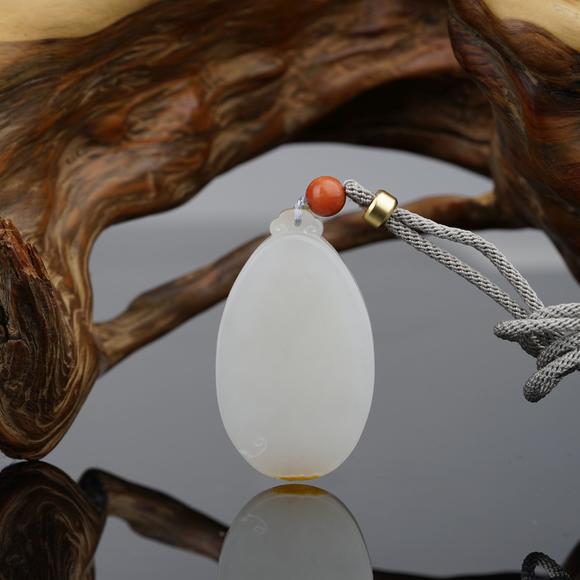 白玉平安玉如意牌