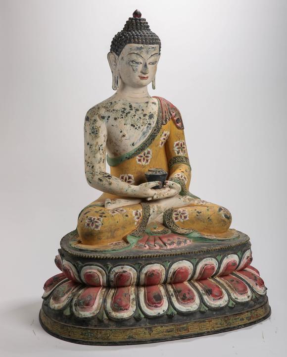 大清乾隆时期三世佛坐像