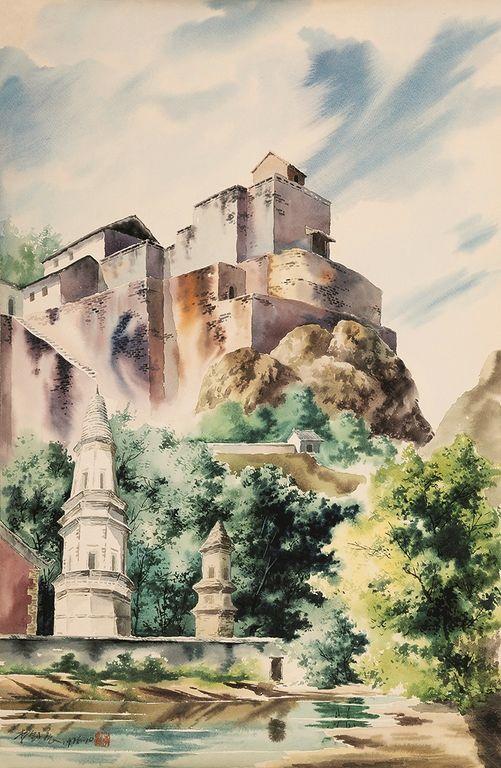 海王村李剑晨水彩画