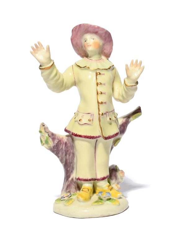 A Bow figure of Pedrolino or Pierrot c.1755, from the Commedia dell ...