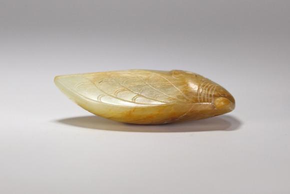 tg bowo incoporationhan dynasty - jade cicada 汉代玉蝉