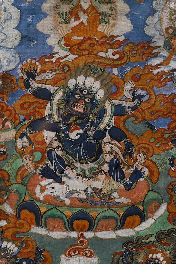 清大威德金刚唐卡两张