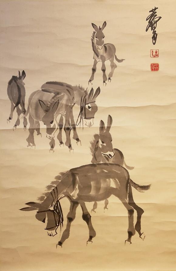 甘肃画驴的著名画家图片