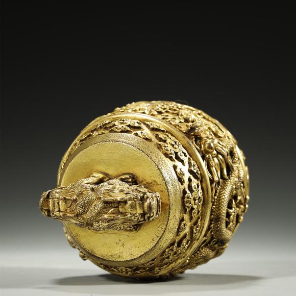 marktraces art galleryancient chinese gilt-bronze bell