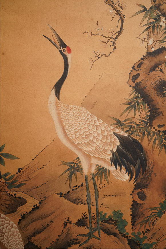 蒋廷锡松鹤图achinesepinetreecaanepaintingjiangtingximark