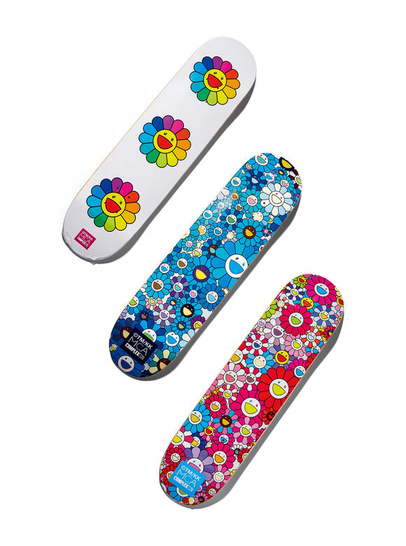 村上隆太阳花系列滑板一套3件2016年