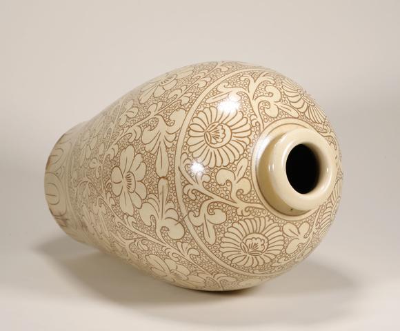 tg bowo incoporation宋代 磁州窑珍珠地花卉纹梅瓶