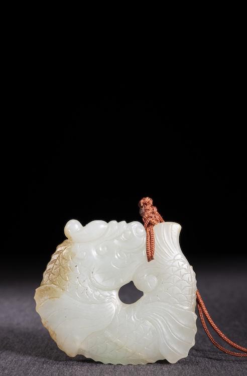 江苏爱涛青玉鱼化龙佩