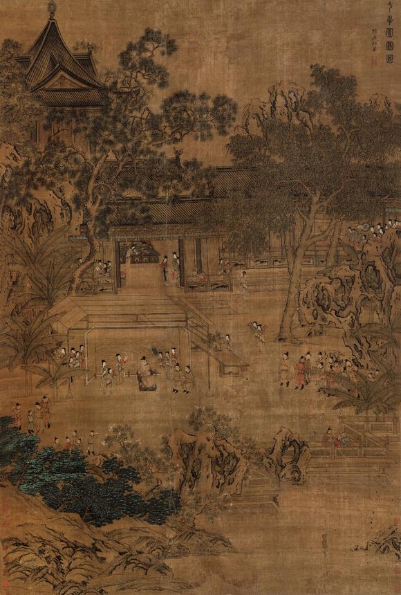 杜堇14651505七子团圆图