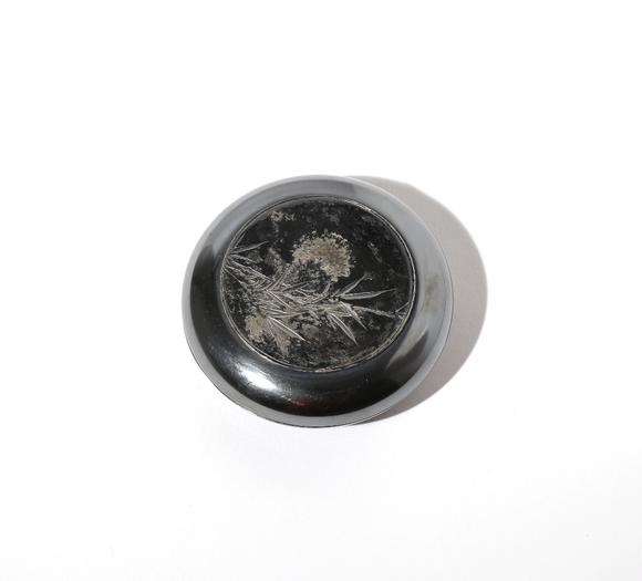 A JAPANESE SILVER KOGO BY KANO NATSUO 1828 1898 MEIJI PERIOD 19TH 